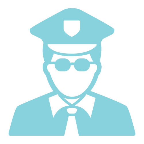 Illustration of a policeman.